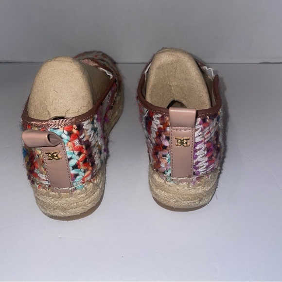 Women's Sam Edelman Carrin Bright Multi Color Chevron Yarn Weave Espadrille Sz 7 - Picture 4 of 6